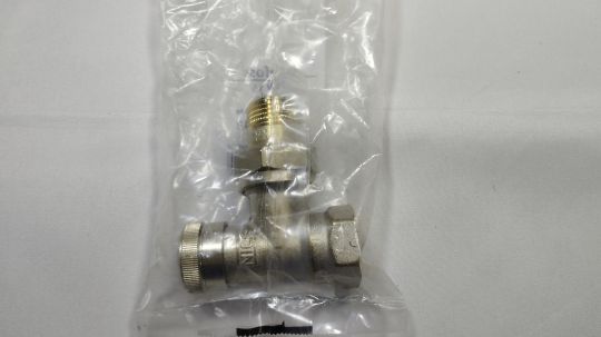 Ridan 003L0143R - LV Ду 15 Клапан запорный угловой никелированный