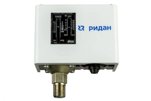 Ridan 060-508166R - Реле давления KPI 38R, диапазон настройки 8...32 бар, дифференциал 2…6 бар, штуцер G1/4А, автоматический сброс