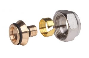 Danfoss 013G4157 - Компрессионные фитинги 16х1.5 мм R 3/4"