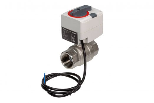 Ridan 082G5420R - Кран шаровой Ридан AMZ-113R PN40 DN25 KVS60 Tmax110C Rp1 CW617N 3х-ходовой