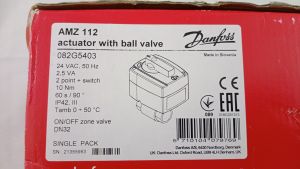 Danfoss 082G5403 - AMZ 112 кран шар 2х поз Ду32 э/п 24В