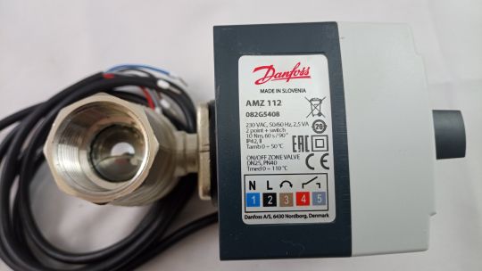 Danfoss 082G5408 - AMZ 112 двухпозиционный зональный кран , Ду 25 напряжение питания 230 В