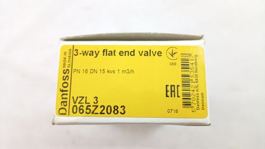 Danfoss 065Z2083 - Клапан регулирующий, трехходовой VZL 3 Ру 16 Ду 15 Kv 1,0 T=1200C