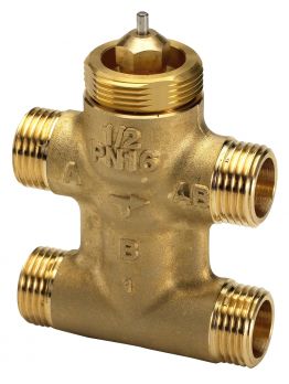 Danfoss 065Z2091 - Клапан регулирующий, трехходовой с байпасом VZL 4 Ру 16 Ду 15 Kv 0,4 T=1200C