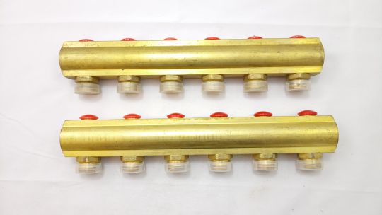 Danfoss 088U0546 - FHF Коллектор с запорн. вентилем 6+6