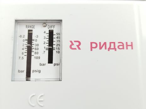 Ридан 060-121766R — Реле давления KPI 35R, диапазон настройки -0,2...7,5 бар, дифференциал 0,7…4 бар, штуцер G1/4А, автоматический сброс