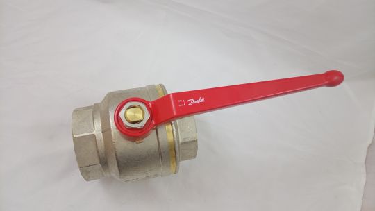 Danfoss 065B8214 - Латунный шаровой кран Danfoss с внутренней резьбой UNI ISO 7/1 Ду 80 мм, PN 40 бар