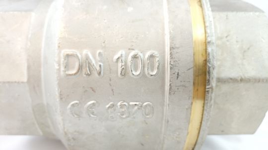 Danfoss 065B8215 - Латунный шаровой кран Danfoss с внутренней резьбой UNI ISO 7/1 Ду 100 мм, PN 40 бар