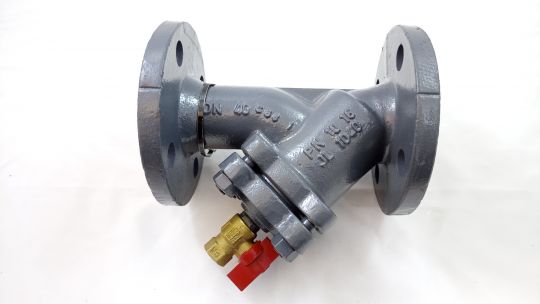 Danfoss 065B7730 - Фильтр сетчатый FVF Ду40 со сливным краном, чугун, фланцевый, Ру16