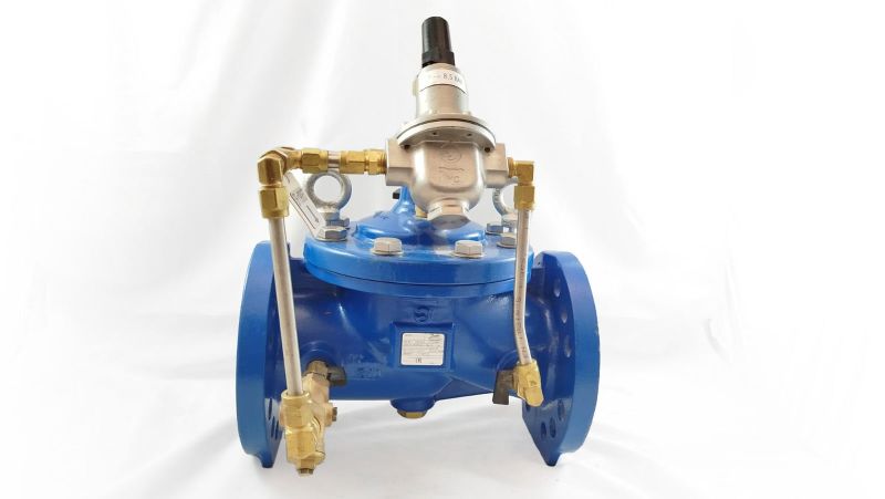 Danfoss 149B10108N - C101 Клапан рег. Ду80 Ру25 в сборе с пил/конт и пил/кл, для уст на гориз тр-де; Фл.;Корп-GGG40