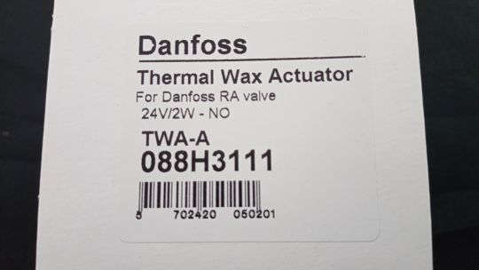 Danfoss 088H3111 - Термоэлектрический привод TWA-A, 24 В, нормально открытый