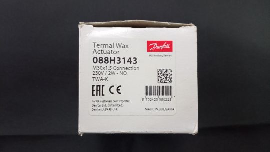 Danfoss 088H3143 - Термоэлектрический привод TWA-K, 230 В, нормально открытый