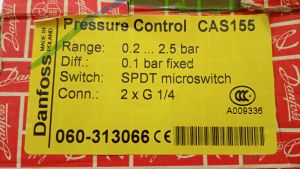 060-313066 Danfoss CAS155 2хG 1/4 Реле разности давлений