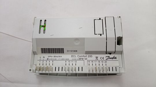 087B1120 Контроллер отопления электронный ECL Comfort 200, универсальный, 230 В