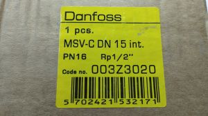 003Z3020 Клапан балансировочный Danfoss MSV-C 1/2″ Ду15 ручной