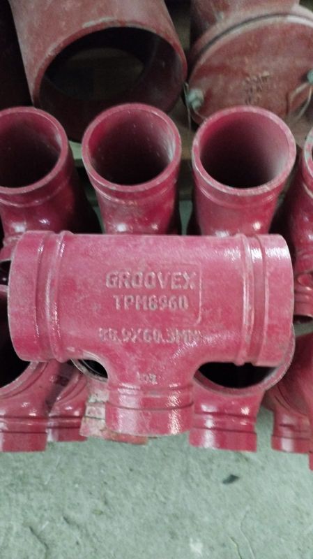 Тройник переходной под муфту 3" х 2" (88,9 х 60,3) GROOVEX