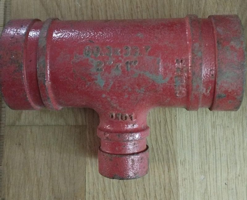 Тройник переходной под муфту 2" х 1" (60 х 34)