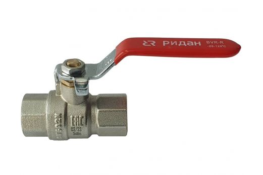 Ridan 065B8315R - BVR-R Кран шаровой РИДАН PN25 DN100 с внутренней резьбой; Т от -20С ...+120С; материал корпуса латунь CW602N