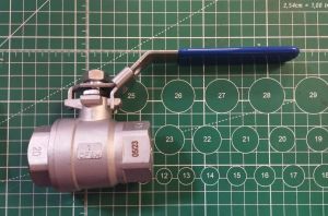 Ridan 082X4614R - BVS-FR Шаровый кран резьбовой DN25 PN63; С рукояткой; Корпус - корр.ст. сталь; Шар - корр.ст. сталь AISI316; упл. R-PTFE арм. 15%