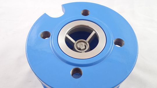 Ridan 082X8470R - NVD-402R PN16 DN40 Клапан обратный фланцевый пружинный с аксиальным затвором, чугун GJL250