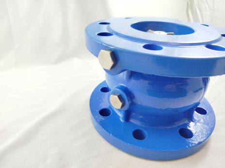 Ridan 082X8473R - NVD-402R PN16 DN80 Клапан обратный фланцевый пружинный с аксиальным затвором, чугун GJL250
